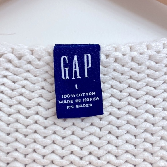 Gap 100% cotton cardigan Women’s L heavy weight knit warm open front long line - Picture 5 of 5